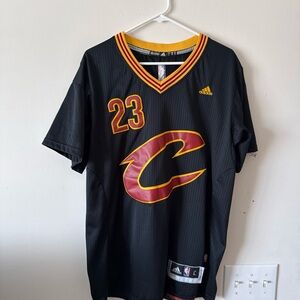 Adidas Black and Red Men's Jersey